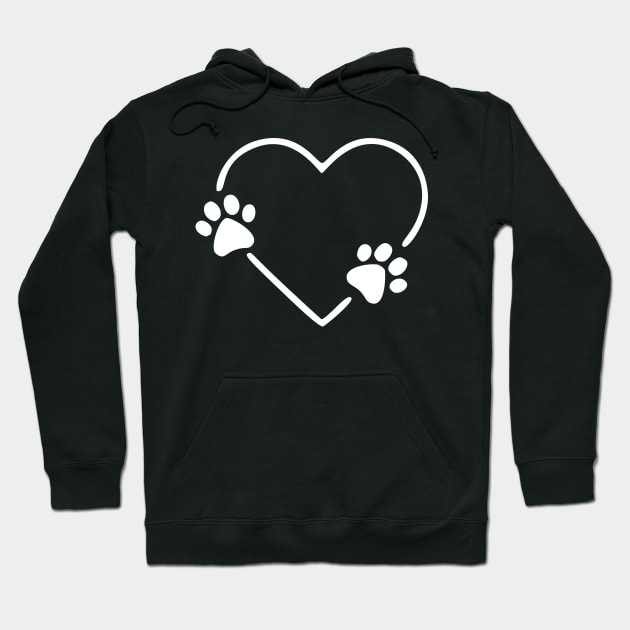 Dog Heart Dog Paw Dog Mom Dog Mama Hoodie by uncommontee